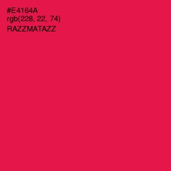 #E4164A - Razzmatazz Color Image