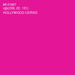 #E41697 - Hollywood Cerise Color Image