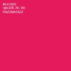 #E41A5D - Razzmatazz Color Image