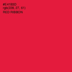 #E41B3D - Red Ribbon Color Image