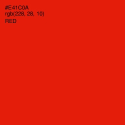 #E41C0A - Red Color Image