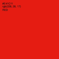 #E41C11 - Red Color Image