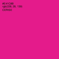 #E41C8B - Cerise Color Image