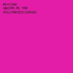 #E41DA9 - Hollywood Cerise Color Image