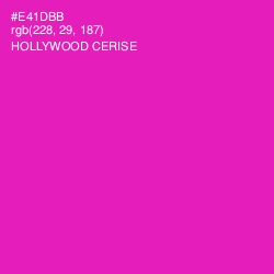 #E41DBB - Hollywood Cerise Color Image