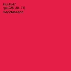 #E41E47 - Razzmatazz Color Image