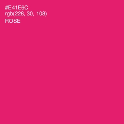 #E41E6C - Rose Color Image