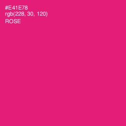 #E41E78 - Rose Color Image