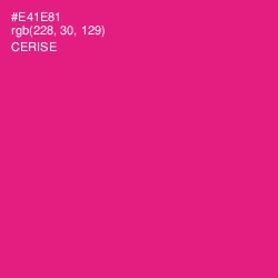 #E41E81 - Cerise Color Image