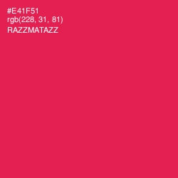 #E41F51 - Razzmatazz Color Image