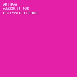#E41FA8 - Hollywood Cerise Color Image
