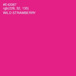 #E42087 - Wild Strawberry Color Image