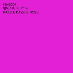 #E420D7 - Razzle Dazzle Rose Color Image