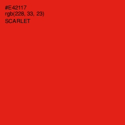 #E42117 - Scarlet Color Image