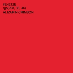 #E4212E - Alizarin Crimson Color Image