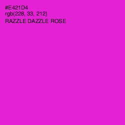 #E421D4 - Razzle Dazzle Rose Color Image