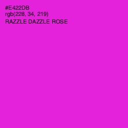 #E422DB - Razzle Dazzle Rose Color Image