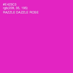 #E423C3 - Razzle Dazzle Rose Color Image