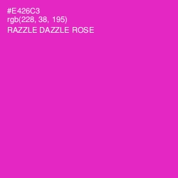 #E426C3 - Razzle Dazzle Rose Color Image