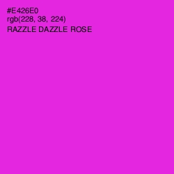 #E426E0 - Razzle Dazzle Rose Color Image