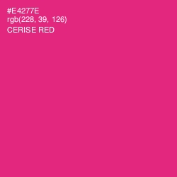 #E4277E - Cerise Red Color Image