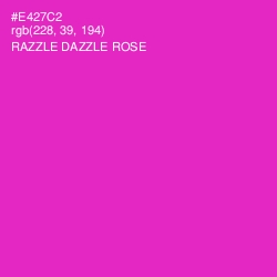 #E427C2 - Razzle Dazzle Rose Color Image