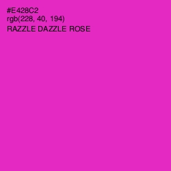 #E428C2 - Razzle Dazzle Rose Color Image