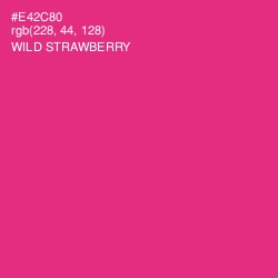 #E42C80 - Wild Strawberry Color Image