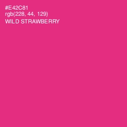 #E42C81 - Wild Strawberry Color Image