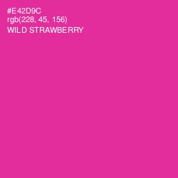 #E42D9C - Wild Strawberry Color Image