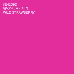 #E42D9D - Wild Strawberry Color Image