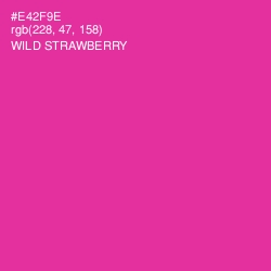 #E42F9E - Wild Strawberry Color Image