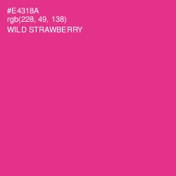 #E4318A - Wild Strawberry Color Image