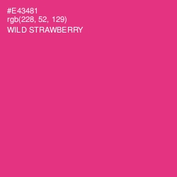 #E43481 - Wild Strawberry Color Image