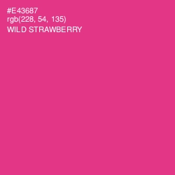 #E43687 - Wild Strawberry Color Image