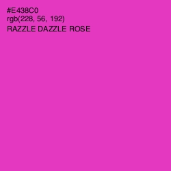 #E438C0 - Razzle Dazzle Rose Color Image