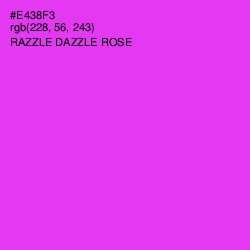 #E438F3 - Razzle Dazzle Rose Color Image
