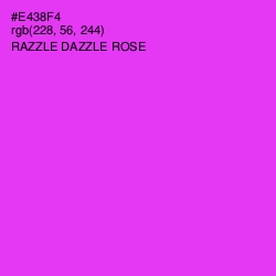 #E438F4 - Razzle Dazzle Rose Color Image