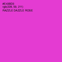 #E43BD3 - Razzle Dazzle Rose Color Image