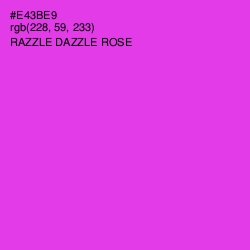 #E43BE9 - Razzle Dazzle Rose Color Image