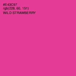 #E43C97 - Wild Strawberry Color Image