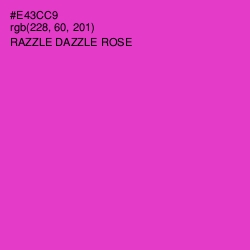 #E43CC9 - Razzle Dazzle Rose Color Image