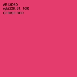 #E43D6D - Cerise Red Color Image