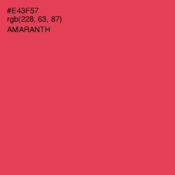 #E43F57 - Amaranth Color Image