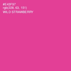 #E43F97 - Wild Strawberry Color Image