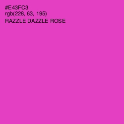 #E43FC3 - Razzle Dazzle Rose Color Image