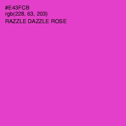 #E43FCB - Razzle Dazzle Rose Color Image