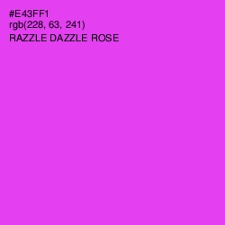#E43FF1 - Razzle Dazzle Rose Color Image
