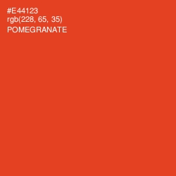 #E44123 - Pomegranate Color Image