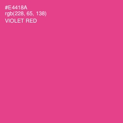 #E4418A - Violet Red Color Image